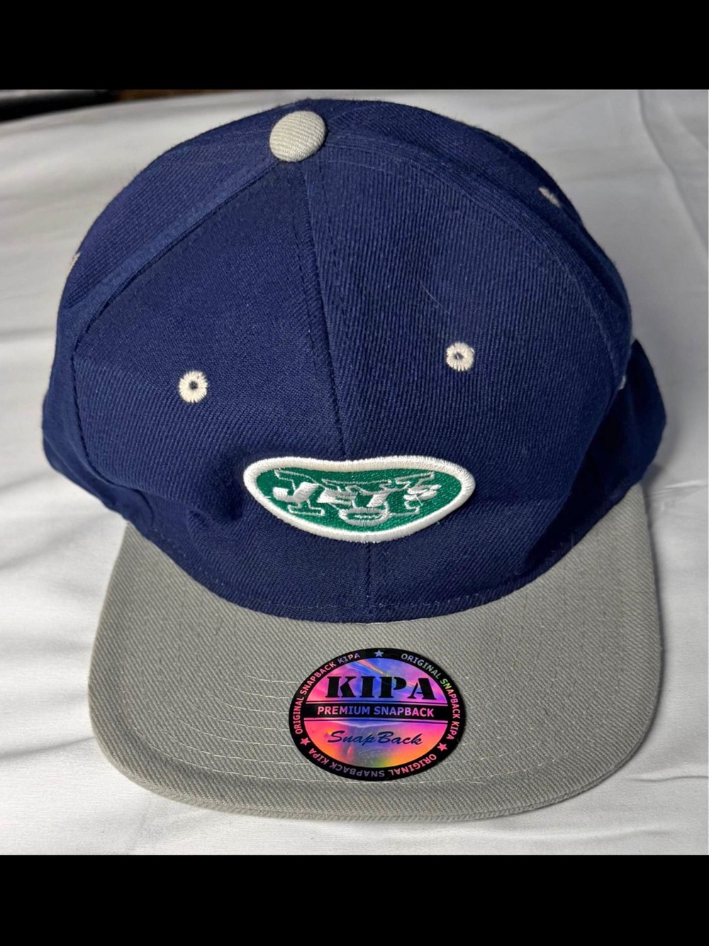 KIPA Navy and Gray Premium Snapback Hat